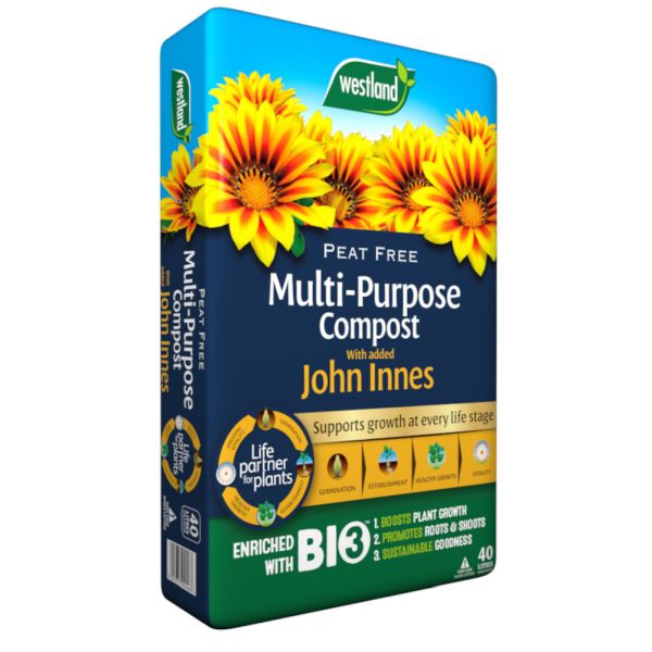 Multi-Purpose Compost with added John Innes Peat Free 40 Litres